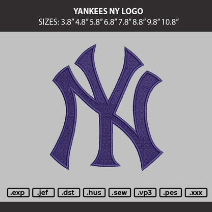 Yanke3s NY Embroidery File 8 Size