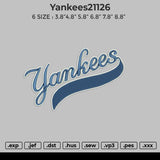 Yankees21126 Embroider