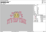 Yaptimetext Embroidery File 6 sizes