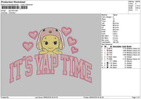 Yaptimetext Embroidery File 6 sizes