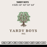 Yardy Boys Embroidery File 4 size