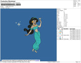 Yasmin Star Embroidery File 4 size