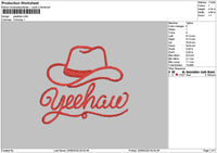 Hat 2306 Embroidery File 6 sizes