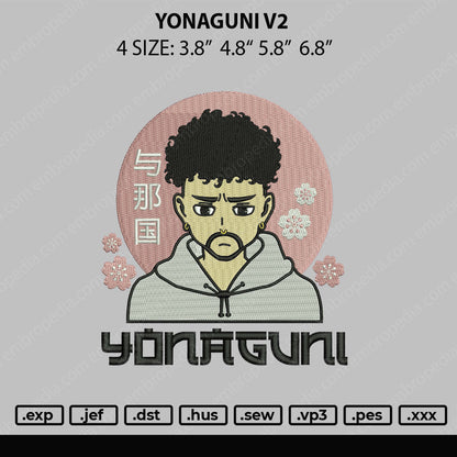 Yonaguni V2 Embroidery Design File 4 size