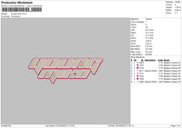 Miko Pinkline Embroidery File 6 sizes