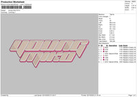 Miko Pinkline Embroidery File 6 sizes