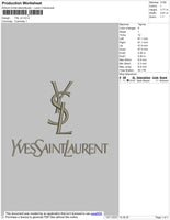 YSL V2 Embroidery File 4 size