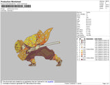 Zenitsu Agatsuma Embroidery File 4 size