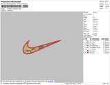 Swoosh Zoro Embroidery File 4 size