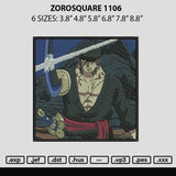 Zorosquare 1106 Embroidery File 6 sizes