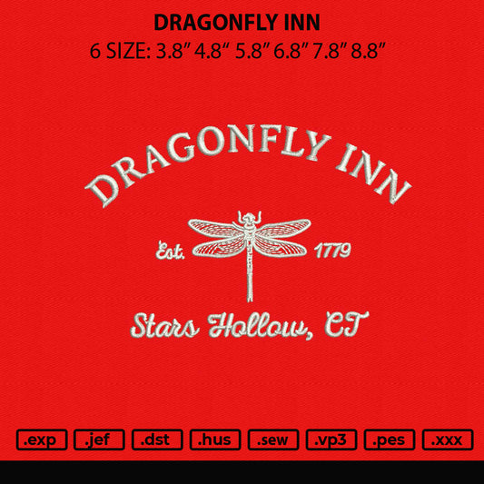 Dragonfly INnn Embroidery File 6 sizes