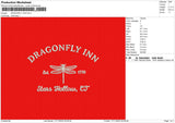 Dragonfly INnn Embroidery File 6 sizes
