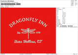 Dragonfly INnn Embroidery File 6 sizes