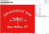 Dragonfly INnn Embroidery File 6 sizes