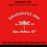 Dragonfly INnn Embroidery File 6 sizes