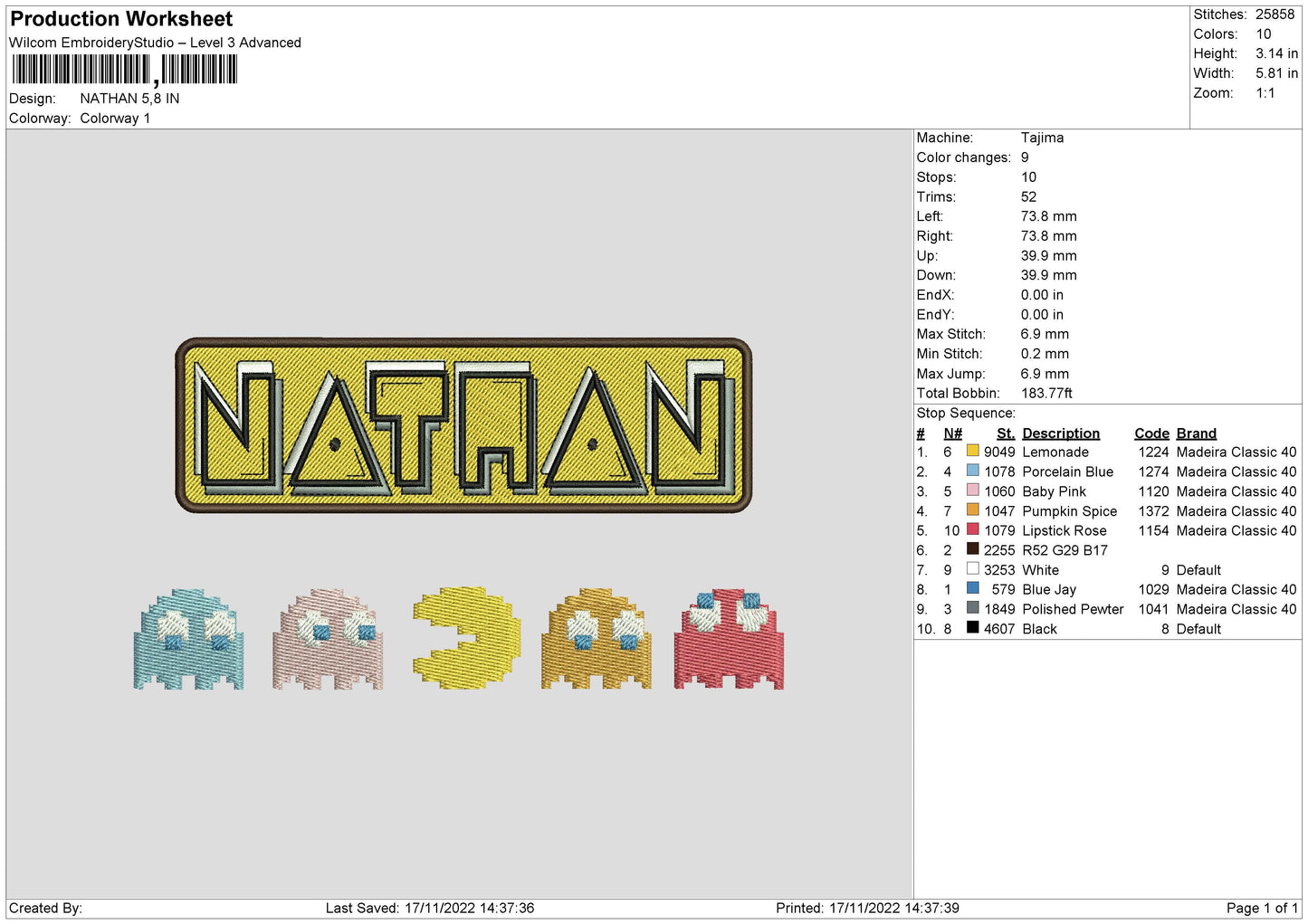Nathan Embroidery File 6 sizes