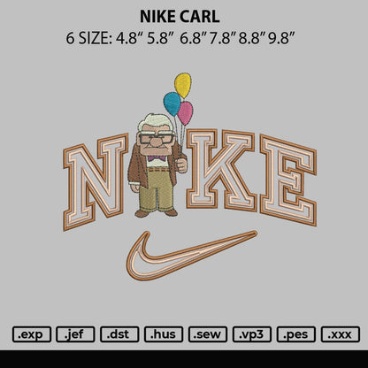 Nike Carl Embroidery File 6 sizes