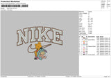 Nike Pooh V4 Embroidery File 6 sizes