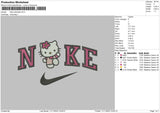 Nike Hellokitty 02 Embroidery File 6 sizes