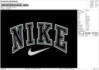 Nike Outline V2 Embroidery File 6 sizes