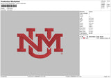 Unm Embroidery File 6 sizes