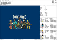 Fn Embroidery File 6 sizes