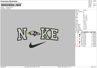 Nike Raven Embroidery File 5 sizes