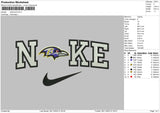 Nike Raven Embroidery File 5 sizes